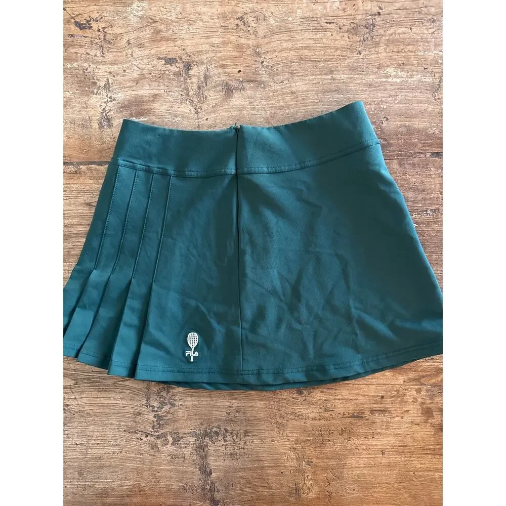 Vintage Fila green pleated tennis skirt  Small